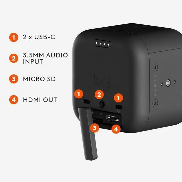 Alt view image 6 of 7 - Logitech Mevo Core Wireless Live Streaming Camera, 4K Video Camera With Interchangeable Lens, Multicam Ready, Intuitive App Control - 4K - 3840 x 2160 Video - CMOS Sensor - Auto-focus - Microphone - W