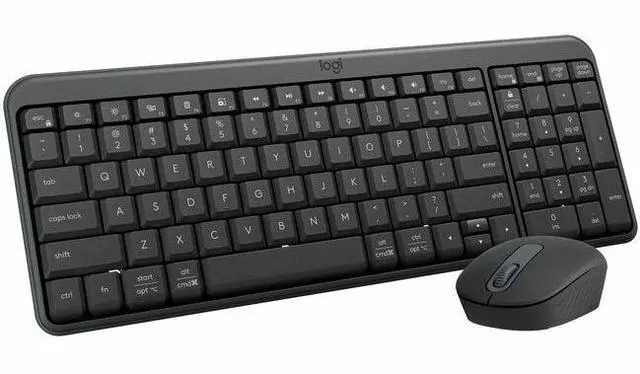 Main image of Logitech MK250 Bluetooth Wireless Mouse and Keyboard Combo: Fast & Easy Connectivity, Compact Wireless Keyboard, Ambidextrous Mouse (Graphite) - Wireless Bluetooth Keyboard - Graphite - Wireless B