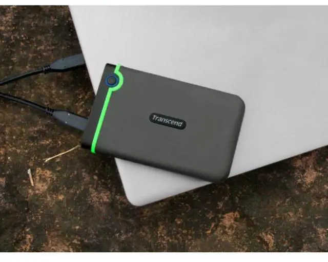 Alt view image 6 of 10 - Transcend StoreJet 25M3C 2 TB Portable Hard Drive - 2.5" External - Iron Gray - USB 3.1  TS2TSJ25M3C