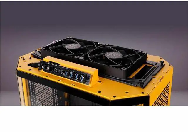 Alt view image 15 of 20 - Thermaltake The Tower 600 Bumblebee Mid Tower Chassis CA1Z100M4WN00