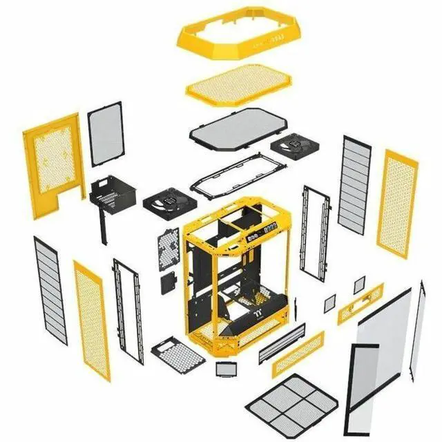 Alt view image 19 of 20 - Thermaltake The Tower 600 Bumblebee Mid Tower Chassis CA1Z100M4WN00