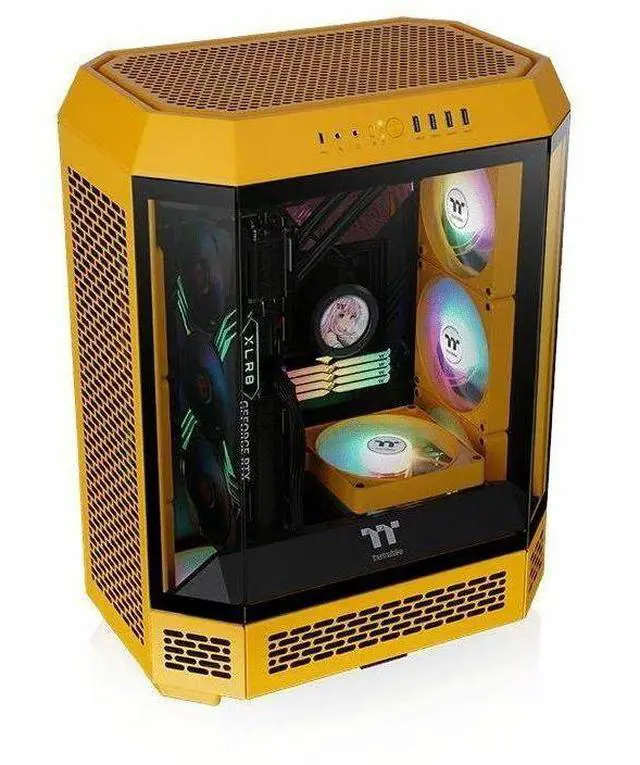 Alt view image 20 of 20 - Thermaltake The Tower 600 Bumblebee Mid Tower Chassis CA1Z100M4WN00