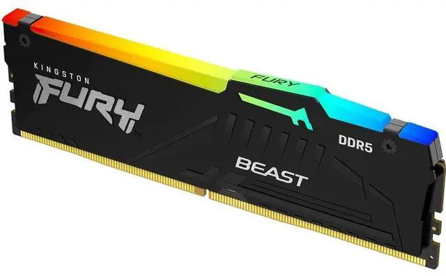 Alt view image 9 of 13 - Kingston FURY Beast RGB 64GB (2 x 32GB) 288-Pin PC RAM DDR5 5200 (PC5 41600) Memory (Notebook Memory) Model KF552C40BBAK2-64