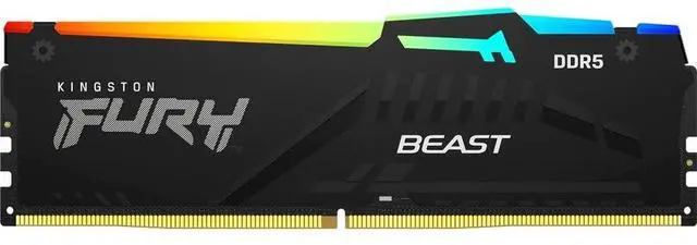 Alt view image 6 of 13 - Kingston FURY Beast RGB 64GB (2 x 32GB) 288-Pin PC RAM DDR5 5200 (PC5 41600) Memory (Notebook Memory) Model KF552C40BBAK2-64