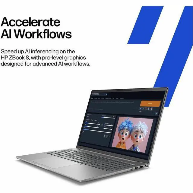 Alt view image 6 of 8 - HP ZBook 8 G1i 14" Mobile Workstation - Intel Core Ultra 7 265H - 16GB - 512GB SSD - Windows 11 Pro - Intel Arc 140T GPU - Webcam - IEEE 802.11be Wireless  BP6Q3UT#ABA