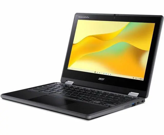 Alt view image 2 of 8 - Acer Chromebook Spin 511 R756T R756T-C7Q7 11.6" Touchscreen Convertible 2 in 1 Chromebook - HD - Intel N-Series N100 - 8 GB - 64 GB Flash Memory - English (US) Keyboard - Black - Intel Chip - 136