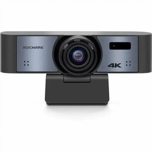 Alt view image 4 of 13 - ROCWARE RC16 Webcam - 8.3 Megapixel - 30 fps - USB 3.0 Type C - 4K - 3840 x 2160 Video - CMOS Sensor - 110° Angle - 8x Digital Zoom - Microphone - For Chromebook - Windows 7, Windows 8.1, Wind