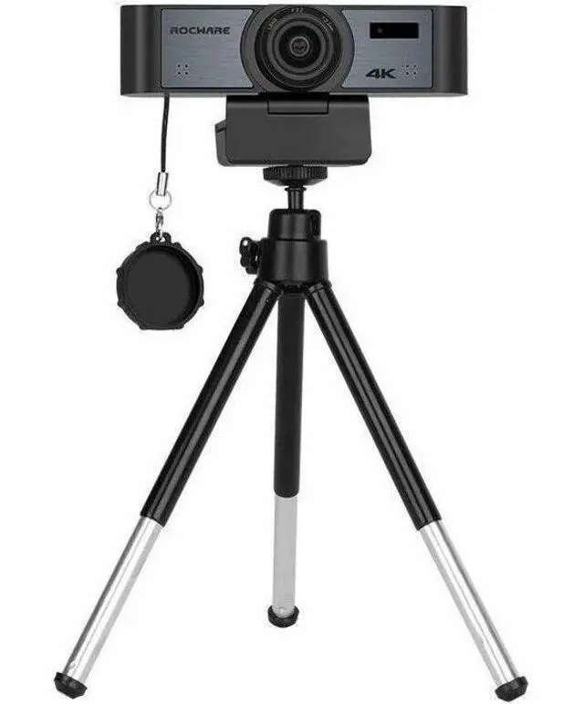 Alt view image 6 of 13 - ROCWARE RC16 Webcam - 8.3 Megapixel - 30 fps - USB 3.0 Type C - 4K - 3840 x 2160 Video - CMOS Sensor - 110° Angle - 8x Digital Zoom - Microphone - For Chromebook - Windows 7, Windows 8.1, Wind