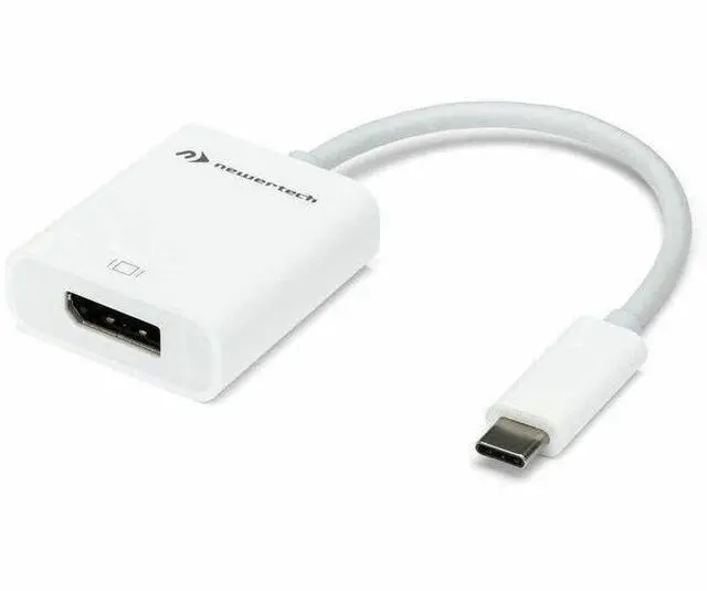 Main image of NewerTech USB-C to DisplayPort 8K Display Adapter - 1 x DisplayPort Digital Audio/Video - Female - 1 x USB Type C - Male - 7680 x 4320 Supported - 1