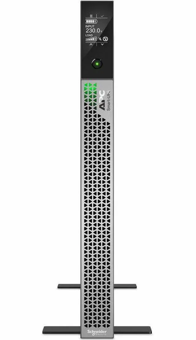 Alt view image 3 of 7 - APC Smart-UPS Ultra On-Line, 3000VA, Lithium-ion, Rack/Tower 1U, 208/230V, 3x C13, 2x C19 IEC outlets, Network Card, Extended runtime, W/rail kit - 1U Rack-mountable - 1.50 Hour Recharge - 4.60 Minute