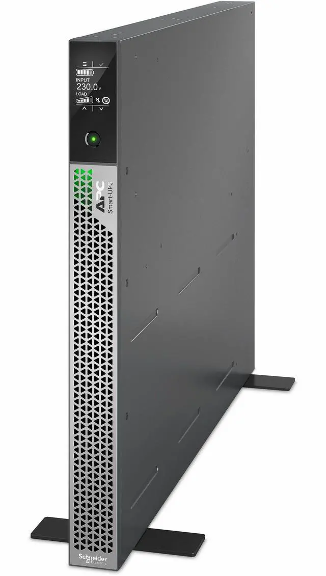 Alt view image 5 of 7 - APC Smart-UPS Ultra On-Line, 3000VA, Lithium-ion, Rack/Tower 1U, 208/230V, 3x C13, 2x C19 IEC outlets, Network Card, Extended runtime, W/rail kit - 1U Rack-mountable - 1.50 Hour Recharge - 4.60 Minute