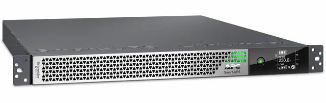 Alt view image 4 of 7 - APC Smart-UPS Ultra On-Line, 3000VA, Lithium-ion, Rack/Tower 1U, 208/230V, 3x C13, 2x C19 IEC outlets, Network Card, Extended runtime, W/rail kit - 1U Rack-mountable - 1.50 Hour Recharge - 4.60 Minute