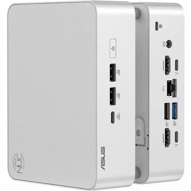 Alt view image 5 of 15 - Asus NUC 15 Pro Plus RNUC15CRSU9089AU Desktop Computer - Intel Core Ultra 9 285H - 32 GB - 1 TB SSD - Mini PC - Silver - Intel Chip - Windows 11 Home - Intel Arc 140T Graphics DDR5 SDRAM - IEEE 802.11