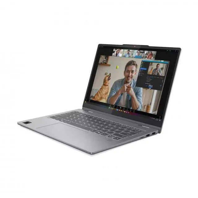 Alt view image 2 of 6 - Lenovo IdeaPad 5 14" OLED 1920 x 1200 2-in-1 Notebook Qualcomm Snapdragon X Plus X1P-42-100 16GB RAM 1TB SSD Luna Gray - Qualcomm Snapdragon X Plus X1P-42-100 - Qualcomm Adreno Graphics - 14