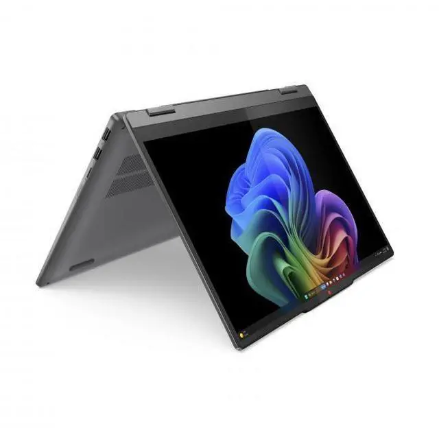 Alt view image 3 of 6 - Lenovo IdeaPad 5 14" OLED 1920 x 1200 2-in-1 Notebook Qualcomm Snapdragon X Plus X1P-42-100 16GB RAM 1TB SSD Luna Gray - Qualcomm Snapdragon X Plus X1P-42-100 - Qualcomm Adreno Graphics - 14