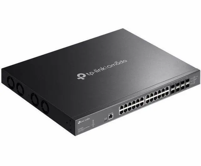 Alt view image 4 of 11 - TP-Link Omada 32-Port 10GE L2+ Managed Switch with 24-Port PoE++ - 24 Ports - Manageable - 10 Gigabit Ethernet - 10GBase-T, 10GBase-X - 2 Layer Supported - 1010.20 W Power Consumption - 770 W PoE Budg