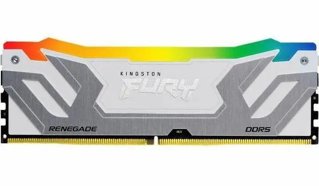 Main image of Kingston FURY Renegade RAM Module - 24 GB - RGB - DDR5-8800/PC-70400 DDR5 SDRAM - 8800 MHz Single-rank Memory - CL42 - 1.40 V - On-die ECC - Unbuffered - 288-pin - CUDIMM - Lifetime Warranty