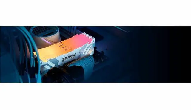 Alt view image 4 of 10 - Kingston FURY Renegade RAM Module - 24 GB - RGB - DDR5-8800/PC-70400 DDR5 SDRAM - 8800 MHz Single-rank Memory - CL42 - 1.40 V - On-die ECC - Unbuffered - 288-pin - CUDIMM - Lifetime Warranty