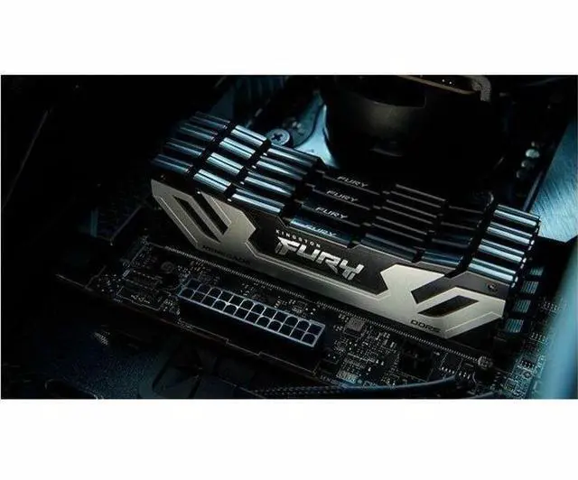 Alt view image 3 of 13 - Kingston FURY Renegade RAM Module - 48 GB (2 x 24GB) - RGB - DDR5-8800/PC-70400 DDR5 SDRAM - 8800 MHz Single-rank Memory - CL42 - 1.40 V - On-die ECC - Unbuffered - 288-pin - CUDIMM - Lifetime Warrant