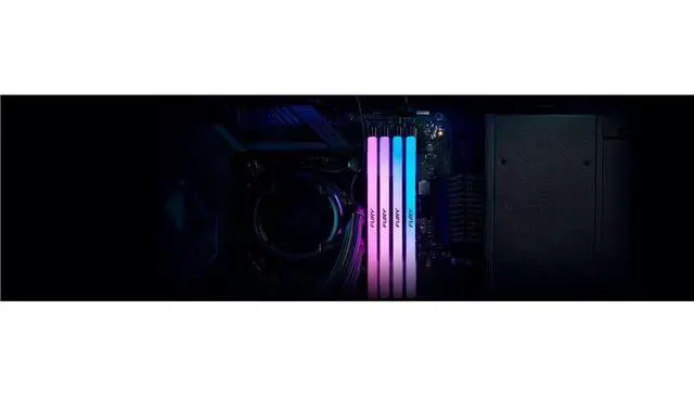 Alt view image 7 of 13 - Kingston FURY Renegade RAM Module - 48 GB (2 x 24GB) - RGB - DDR5-8800/PC-70400 DDR5 SDRAM - 8800 MHz Single-rank Memory - CL42 - 1.40 V - On-die ECC - Unbuffered - 288-pin - CUDIMM - Lifetime Warrant