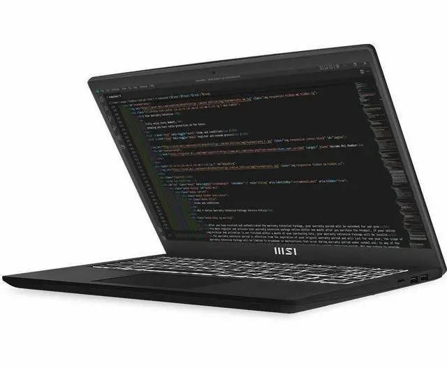 Alt view image 7 of 9 - MSI Modern 15 B13M Modern 15 B13M-1097US 15.6" Notebook - Full HD - Intel Core i5 13th Gen i5-1334U - 16 GB - 512 GB SSD - Classic Black - Intel Chip - 1920 x 1080 - Windows 11 Home - Intel Iris