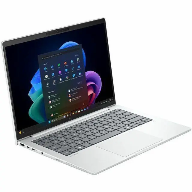 Alt view image 3 of 8 - HP EliteBook 8 G1i 14" Touchscreen Notebook - WUXGA - Intel Core Ultra 7 268V - vPro Technology - 32 GB - 512 GB SSD - English Keyboard - Glacier Silver Aluminum - Intel Chip - 1920 x 1200 - Wind