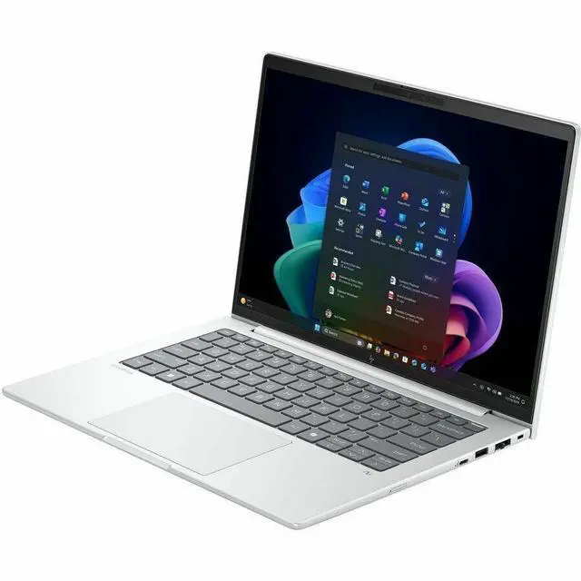Alt view image 4 of 8 - HP EliteBook 8 G1i 14" Touchscreen Notebook - WUXGA - Intel Core Ultra 5 236V - vPro Technology - 16 GB - 512 GB SSD - English Keyboard - Glacier Silver Aluminum - Intel Chip - 1920 x 1200 - Wind