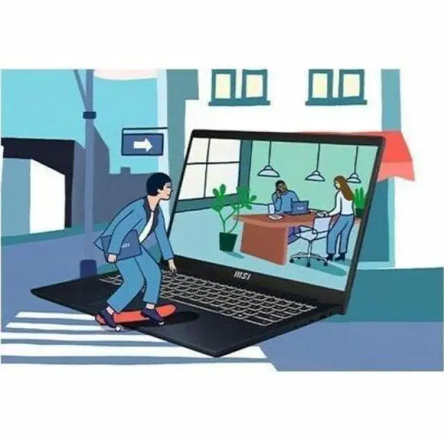 Alt view image 6 of 8 - MSI Modern 14 C13M Modern 14 C13M-1452US 14" Notebook - Full HD - Intel Core i3 13th Gen i3-1315U - 8 GB - 512 GB SSD - Classic Black - Intel Chip - 1920 x 1080 - Windows 11 Home - Intel UHD Grap