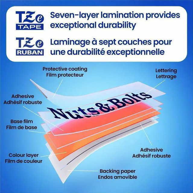 Alt view image 6 of 14 - Brother P-touch TZe Label Tape - - DiameterTape