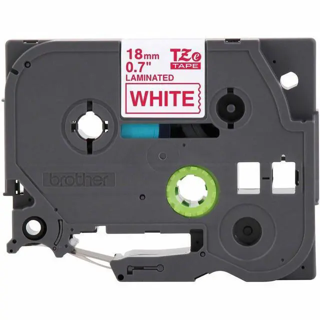 Alt view image 2 of 9 - Brother P-touch TZe Laminated Label Tape - - DiameterTape - White - Laminated - Easy to Read, Temperature Resistant, Customizable, Long Lasting, Peeling Resistant, Fade Resistant - 26.20 ft Roll Lengt