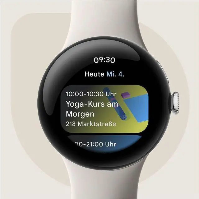 Alt view image 20 of 20 - Google Pixel Watch 2 - Android Smartwatch with Fitbit Activity Tracking - Heart Rate Tracking Watch - WiFi, Silver Case - Porcelain Band