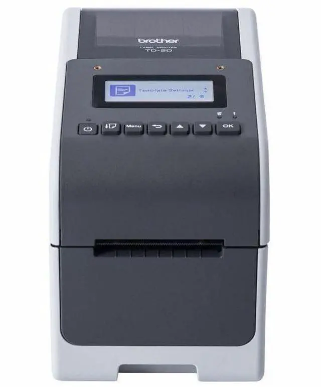 Alt view image 2 of 8 - Brother TD-2350D300 Desktop, Retail, Healthcare, Warehouse, Logistic, Manufacturing, Industrial, Food Service Direct Thermal Printer - Monochrome - Desktop - Label Print - Fast Ethernet - USB - USB Ho