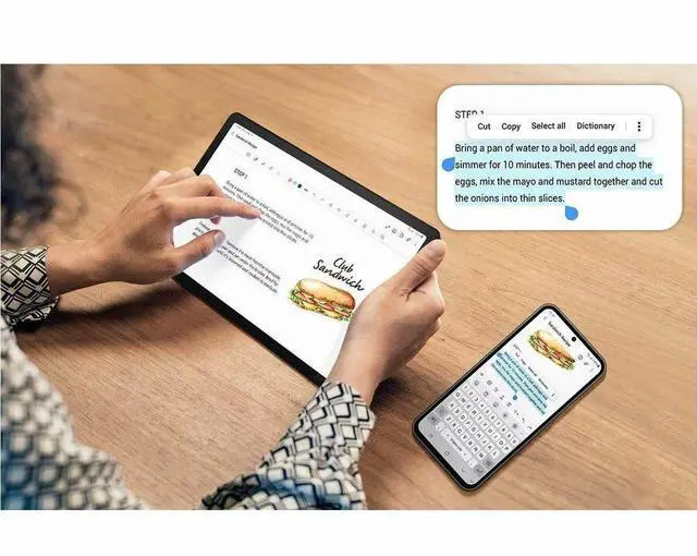 Alt view image 2 of 7 - Samsung Galaxy Tab A9 SM-X110 Tablet - 8.7" WXGA+ - MediaTek Helio G99 (6nm) Octa-core - 4 GB - 64 GB Storage - Gray - Cortex A76 Dual-core (2 Core) 2.20 GHz + Cortex A55 Hexa-core (6 Core) 2 GHz