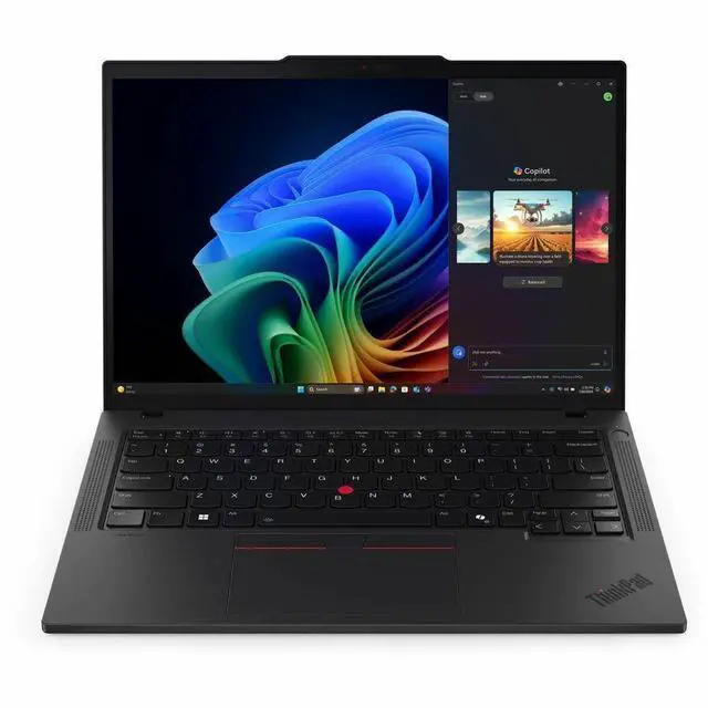 Alt view image 2 of 7 - Lenovo ThinkPad T14 Gen 6 21QG0006US 14" Copilot+ PC Notebook - WUXGA - Intel Core Ultra 5 228V - 32 GB - 512 GB SSD - English Keyboard - Black - Intel Chip - 1920 x 1200 - Windows 11 Pro - Intel