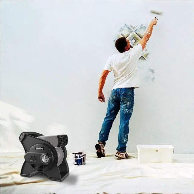 Alt view image 14 of 15 - AIR KING 9550 Portable Blower Fan,120V,310 cfm,Gray, 3 Speed