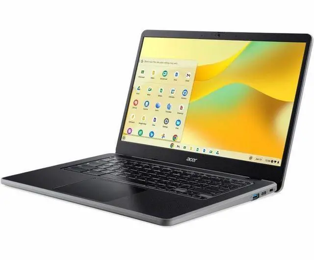 Alt view image 7 of 8 - Acer Chromebook 314 C936 C936-C0RN 14" Chromebook - Intel N-Series N100 - 8GB - 64GB Flash Memory - ChromeOS - Intel UHD Graphics - Webcam - 12 Hours Battery - IEEE 802.11ax Wireless NX.JJ9AA.002