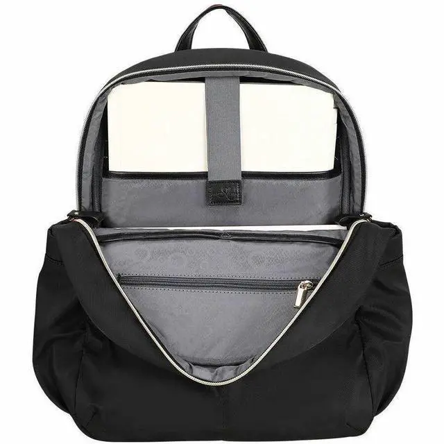 Alt view image 4 of 8 - Sandy Lisa Laguna Carrying Case (Backpack) for 14" to 15.6" Notebook - Black - Shoulder Strap, Trolley Strap - 17" Height x 13" Width x 6" Depth