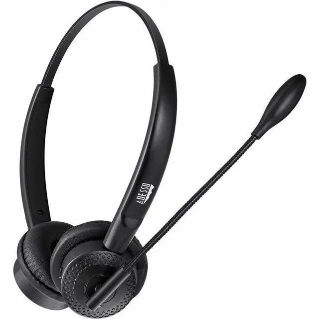 Alt view image 3 of 8 - Adesso Xtream P400 Wireless Multimedia Headset with Charging Dock - Stereo - Mini-phone (3.5mm) - Wireless - Bluetooth - 32 Ohm - 20 Hz to 20 kHz - Over-the-head - Binaural - Supra-aural