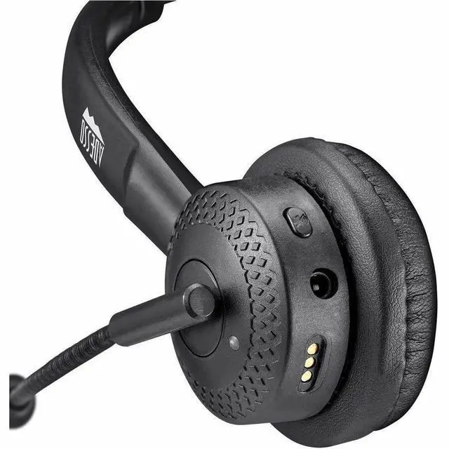 Alt view image 5 of 8 - Adesso Xtream P400 Wireless Multimedia Headset with Charging Dock - Stereo - Mini-phone (3.5mm) - Wireless - Bluetooth - 32 Ohm - 20 Hz to 20 kHz - Over-the-head - Binaural - Supra-aural