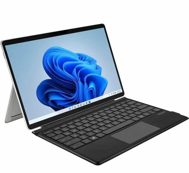 Alt view image 5 of 15 - Adesso Portable Keyboard/Cover Case for 12.9" Microsoft Surface Pro 3, Surface Pro 4, Surface Pro 6, Surface Pro (5th Gen), Surface Pro 7 Tablet - English (US) Keyboard - Aluminum Body