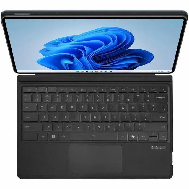 Alt view image 6 of 15 - Adesso Portable Keyboard/Cover Case for 12.9" Microsoft Surface Pro 3, Surface Pro 4, Surface Pro 6, Surface Pro (5th Gen), Surface Pro 7 Tablet - English (US) Keyboard - Aluminum Body