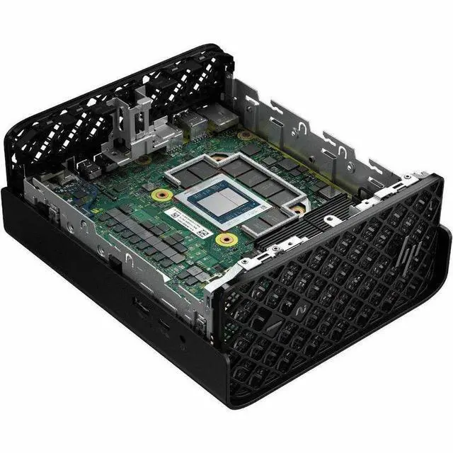 Alt view image 6 of 9 - HP Z2 Mini G1a Workstation - 1 x AMD Ryzen AI MAX PRO 390 - 64 GB - 1 TB SSD - Mini PC - Jet Black - AMD Chip - Windows 11 Pro - AMD Radeon 8050S Graphics Graphics - NVMe Controller - 0, 1 RAID Levels