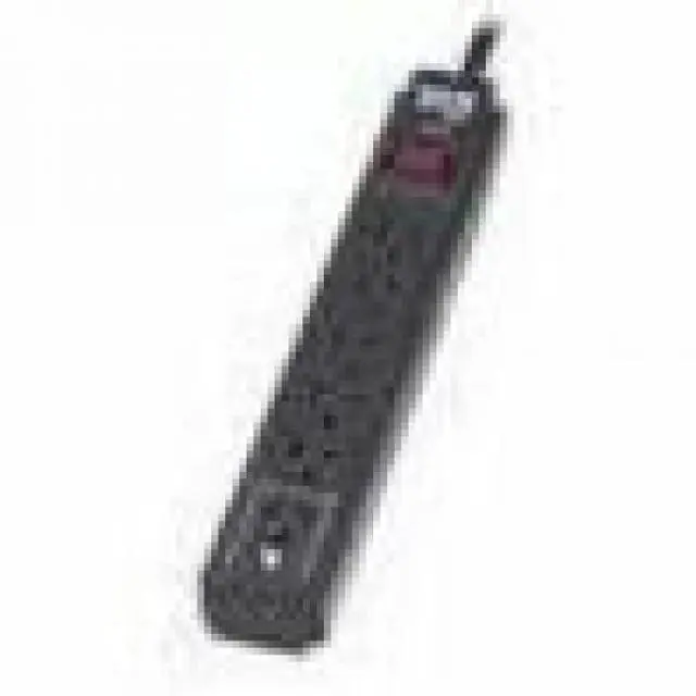 Alt view image 2 of 5 - Eaton Tripp Lite Series Protect It! 6-Outlet Surge Protector - 5-15R Outlets, 600 Joules, 3 ft. (0.9 m) Cord, Black - Black - NEMA 5-15P - 6 x NEMA 5-15R - 1800 VA - 600 J - 120 V AC Input - 3 ft - Wa