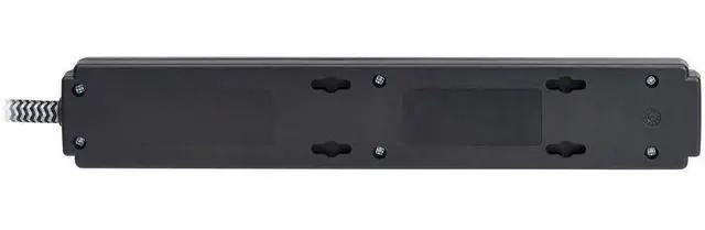 Alt view image 4 of 7 - Eaton Tripp Lite Series Protect It! 6-Outlet Surge Protector - 5-15R Outlets, 1500 Joules, 25 ft. (7.6 m) Braided Cord, Black - Black - NEMA 5-15P - 6 x NEMA 5-15R - 1800 VA - 1500 J - 120 V AC Input