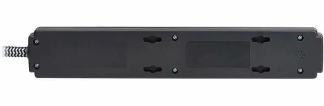 Alt view image 5 of 7 - Eaton Tripp Lite Series Protect It! 6-Outlet Surge Protector - 5-15R Outlets, 1200 Joules, 20 ft. (6.1 m) Braided Cord, Black - Black - NEMA 5-15P - 6 x NEMA 5-15R - 1800 VA - 1200 J - 120 V AC Input