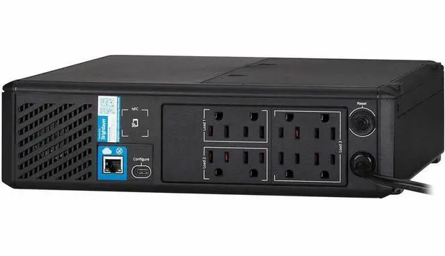 Alt view image 2 of 7 - Eaton Tripp Lite Series 750VA 475W 120V Line-Interactive Pure Sine Wave Cloud-Connected UPS with Remote Monitoring - 8 NEMA 5-15R Outlets (Surge and Battery Backup), LCD, 5-15P Plug, Tower - 2U Tower