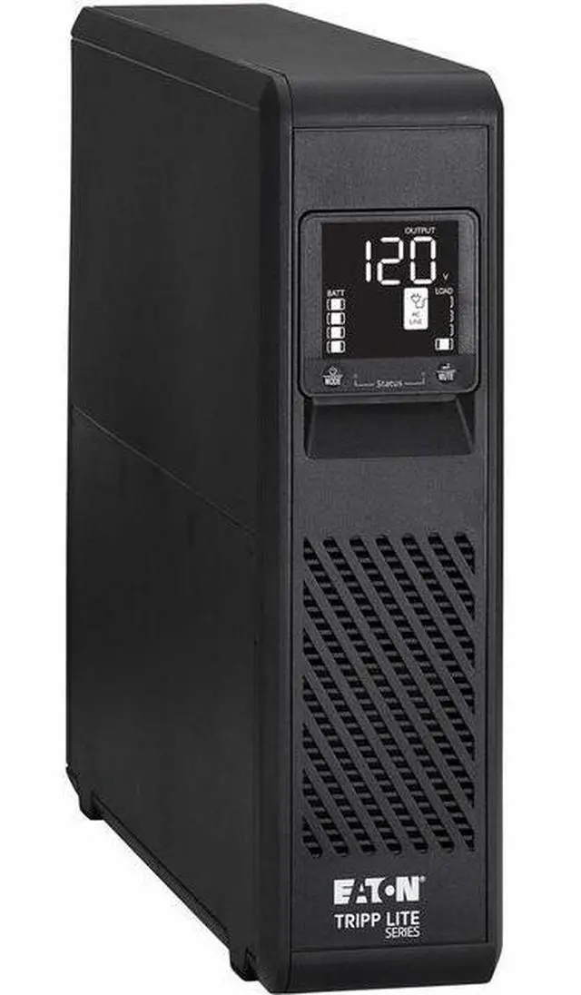 Main image of Eaton Tripp Lite Series 1000VA 750W 120V Line-Interactive Pure Sine Wave Cloud-Connected UPS with Remote Monitoring - 10 NEMA 5-15R Outlets (Surge and Battery Backup), LCD, 5-15P Plug, Tower - 2U Towe