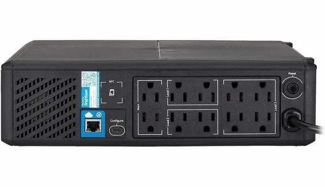 Alt view image 2 of 7 - Eaton Tripp Lite Series 1000VA 750W 120V Line-Interactive Pure Sine Wave Cloud-Connected UPS with Remote Monitoring - 10 NEMA 5-15R Outlets (Surge and Battery Backup), LCD, 5-15P Plug, Tower - 2U Towe