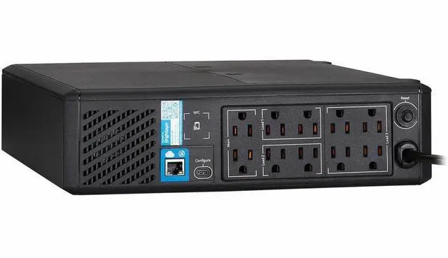 Alt view image 7 of 7 - Eaton Tripp Lite Series 1000VA 750W 120V Line-Interactive Pure Sine Wave Cloud-Connected UPS with Remote Monitoring - 10 NEMA 5-15R Outlets (Surge and Battery Backup), LCD, 5-15P Plug, Tower - 2U Towe