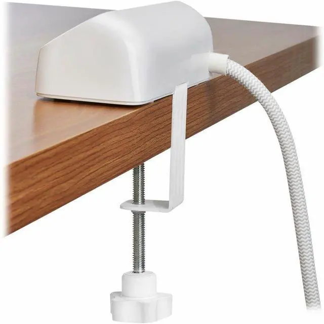 Alt view image 5 of 7 - Eaton Tripp Lite Series Protect It! 3-Outlet Surge Protector with USB-A and USB-C Ports - 5-15R Outlets, 900 Joules, 20W PD Charging, Desk Clamp, 8 ft. (2.4 m) Braided Cord, White - White - NEMA 5-15P